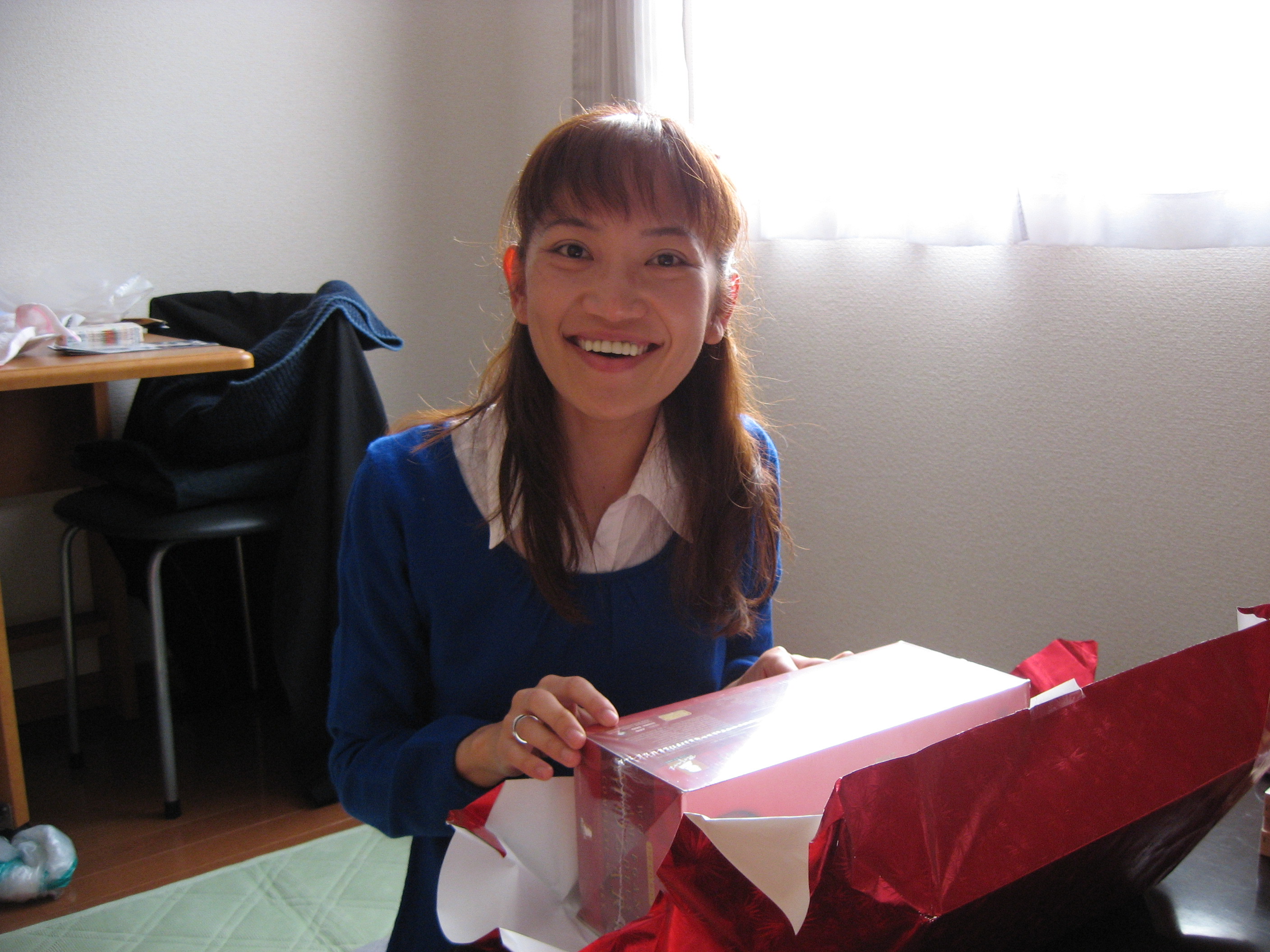 Reiko Enjoying Her Gift